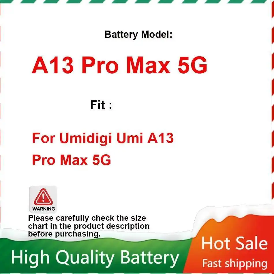 

Безопасный и надежный аккумулятор для мобильного телефона Umidigi Umi A13 Pro Max 5G с быстрой зарядкой 5150 мАч
