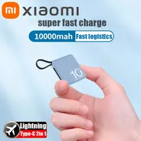 Xiaomi 10000mAh Power Bank Mini Super Fast Chargr Portable External Battery Pack Powerbank Spare Batteries for iPhone Samsung