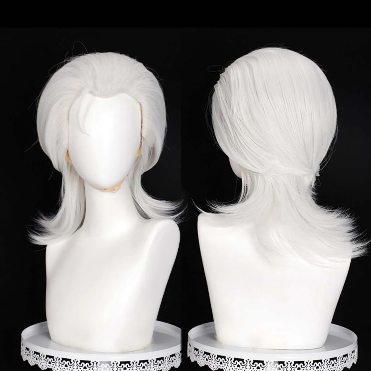

Men Game TO BE HERO X Cos Hero X GHOSTBLADE THE JOHNNIES Cosplay Silvery White Heat Resistant Synthetic Hair Wig