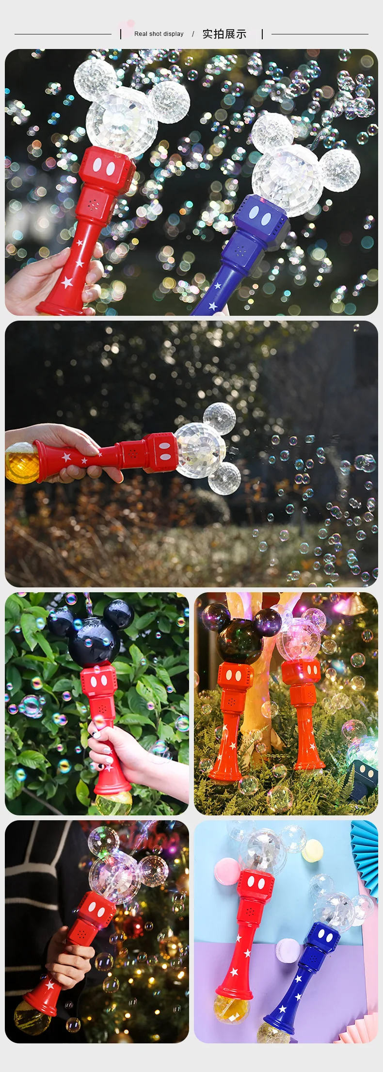 Machine à Bulles électrique En Forme D'appareil Photo - Fonctionne Avec 4 Piles AA, Lumière LED - Jouet Pour Enfants, Fêtes, Jardin