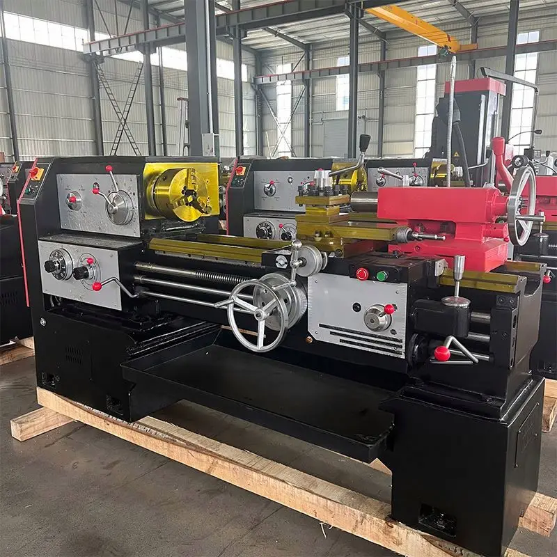 

ANDUUK Cheap High speed Horizontal Manual Metal Lathe machine Automatic Benchtop flat bed universal manual lathe