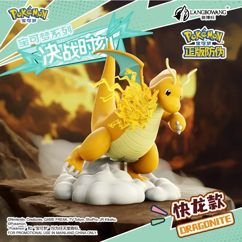 Pokemon rysunek bitwa figurka Charizard Lucario Greninja Dragonite zabawki modele Anime kolekcja dla fanów prezent dekoracja na biurko