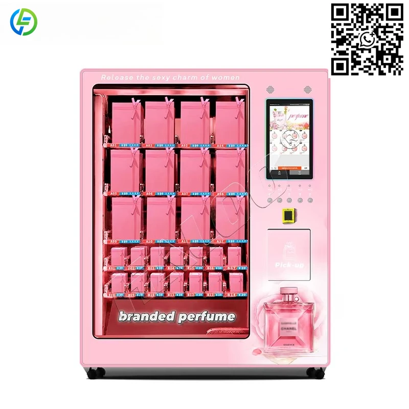 

Customized Coin Operated Fragrance Cologne Perfume Spraying Vending Machine with Stand
