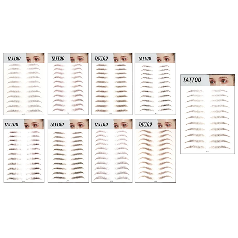 Waterproof Sticker False Eyebrows False Eyebrow False Water Transfer Waterproof Eyebrow Stickers Enhancements Cosmetics Eyebrows