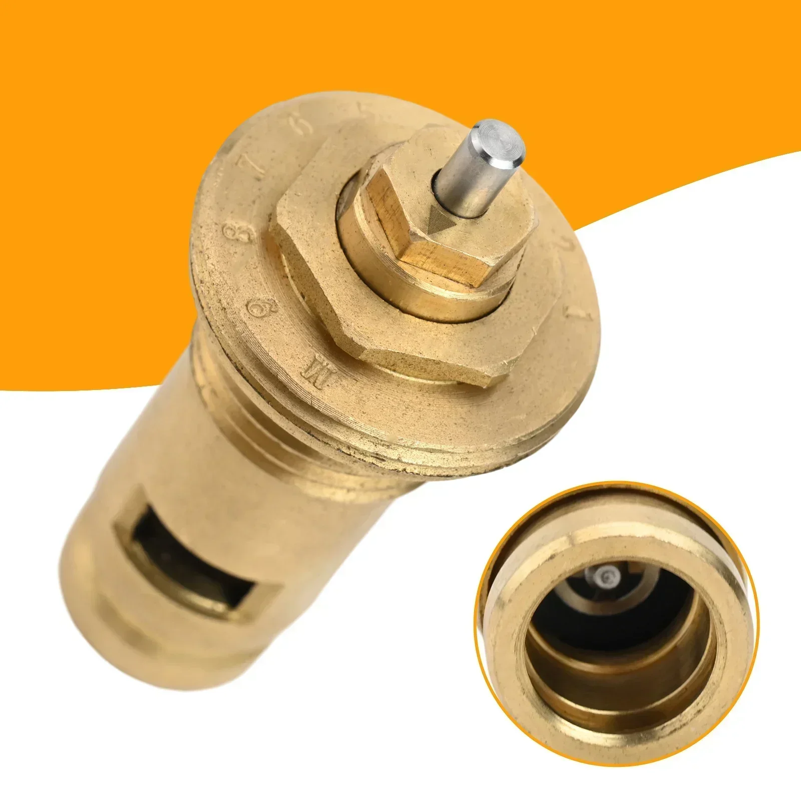 Thermostat Valve Insert M30 X 1.5 Brass Radiator Valve For Precision Hydraulic Balancing And Continuous Temperature Control