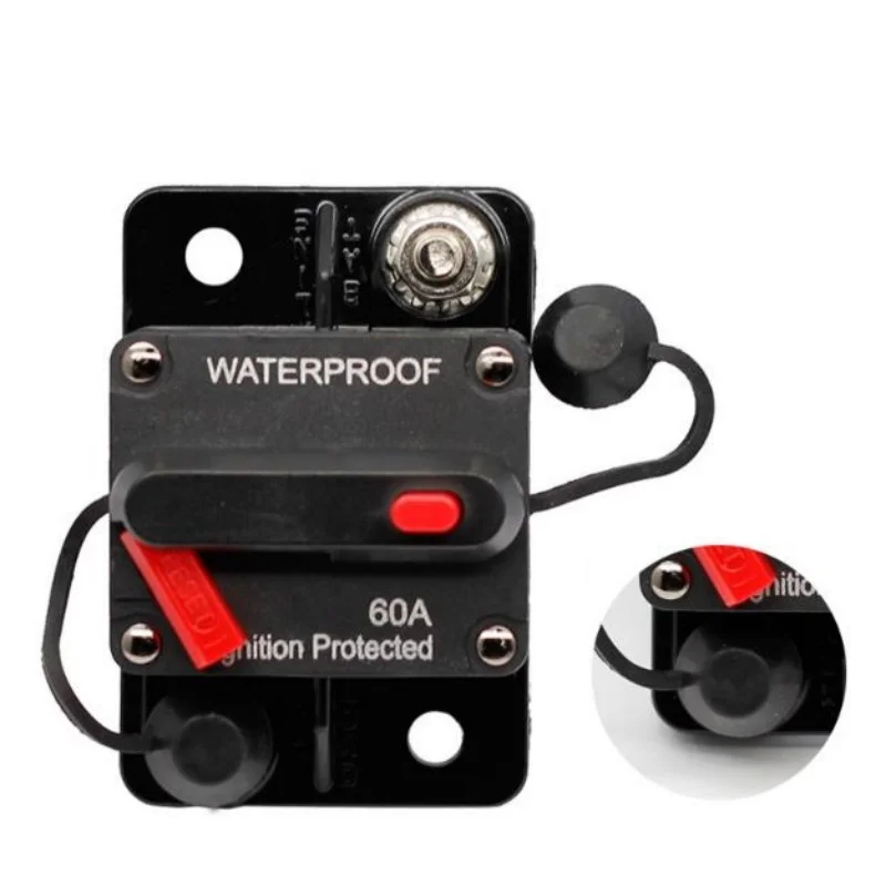

ISURE MARINE Automotive Yacht RV Protector Circuit Breaker 30A-300A Power Switch Insurance Seat Audio Circuit Breaker