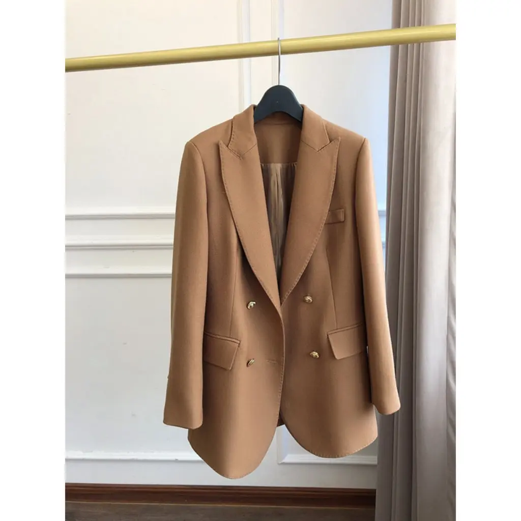 

Slim Fit Suit Jacket for Women Worsted Wool Australian Wool Manufacturer Wholesale Ready Stock Spring Collection
