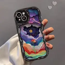 Colorful clouds Phone Case For iPhone 14 Pro Max 15 11 12 13 Mini XR 6s 6 8 7 Plus X XS SE 2020 2022 Soft Silicone Cover