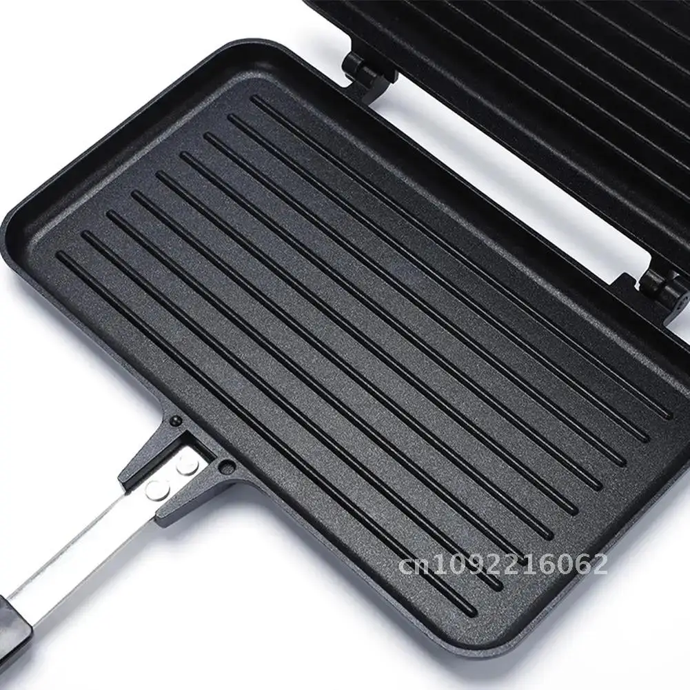 

Double-Sided Frying Pan Barbecue Sandwich Maker Waffle Pancake Tools Bread Non-Stick Kitchen Griddle Snack Pan Cooking Plate