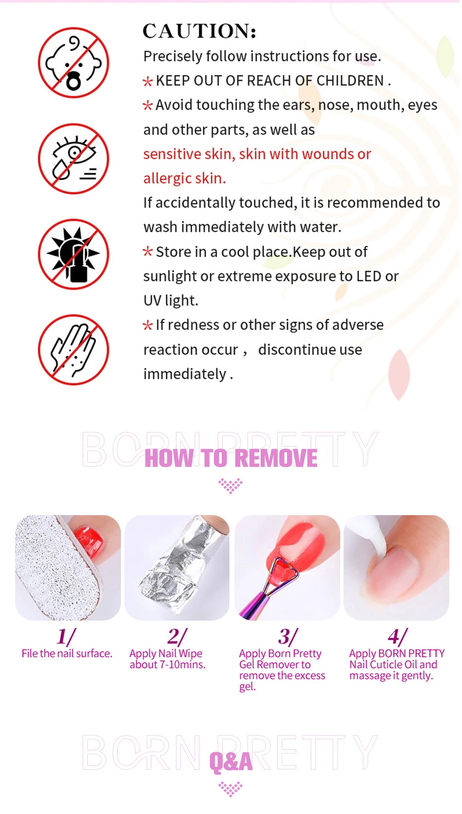 BORN PRETTY 15/10ML 6 IN 1 Nagelklebergel für Acrylnägel Soak Off Base Gel Top Coat UV-Verlängerungsnagelgel Falsche Nagelspitzen Gel – Detail 10