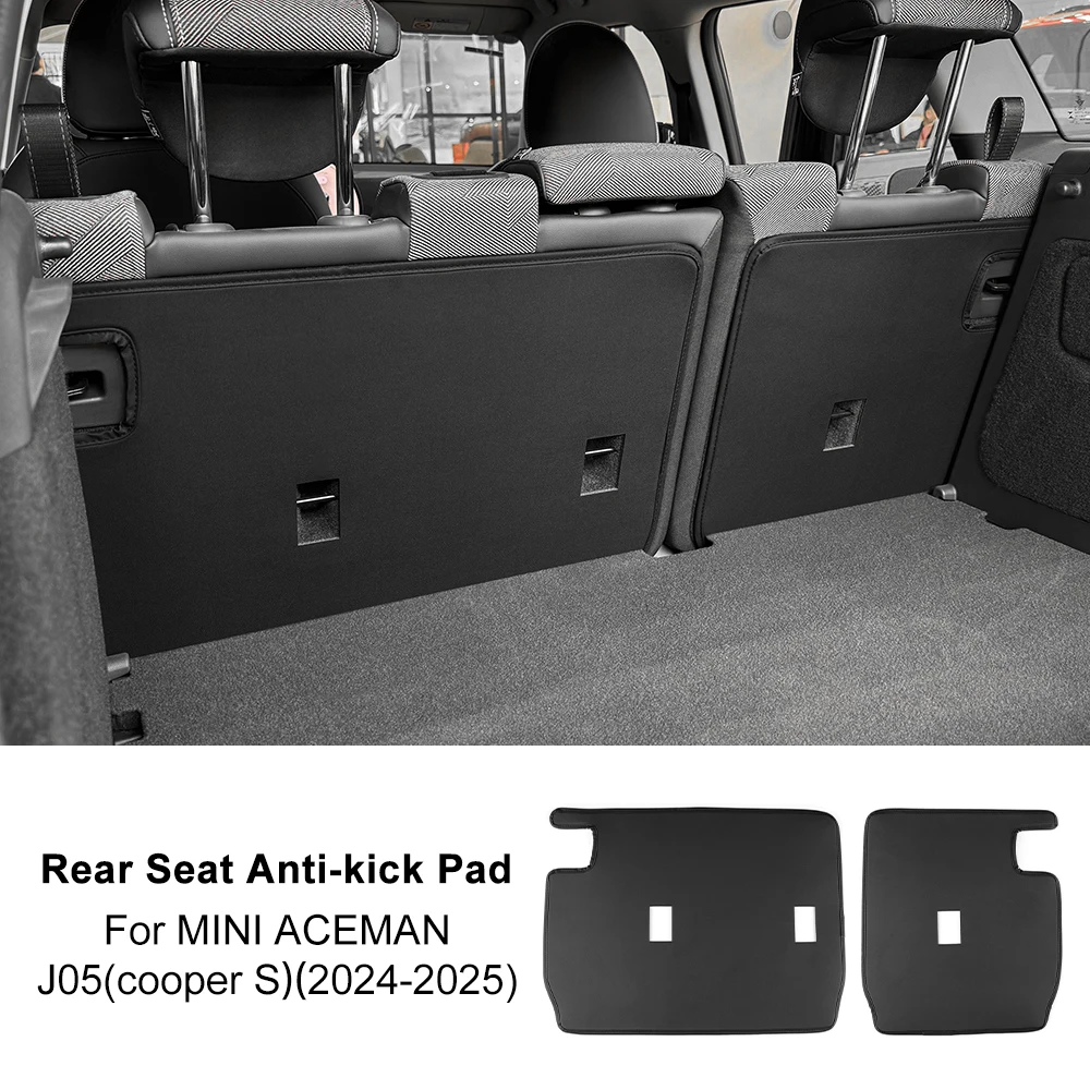 

PU Leather For Mini Cooper S J05 Aceman Rear Seat Backrest Protective Pad Trunk Mat Anti-Kick Pad Interior Accessories 2024 2025