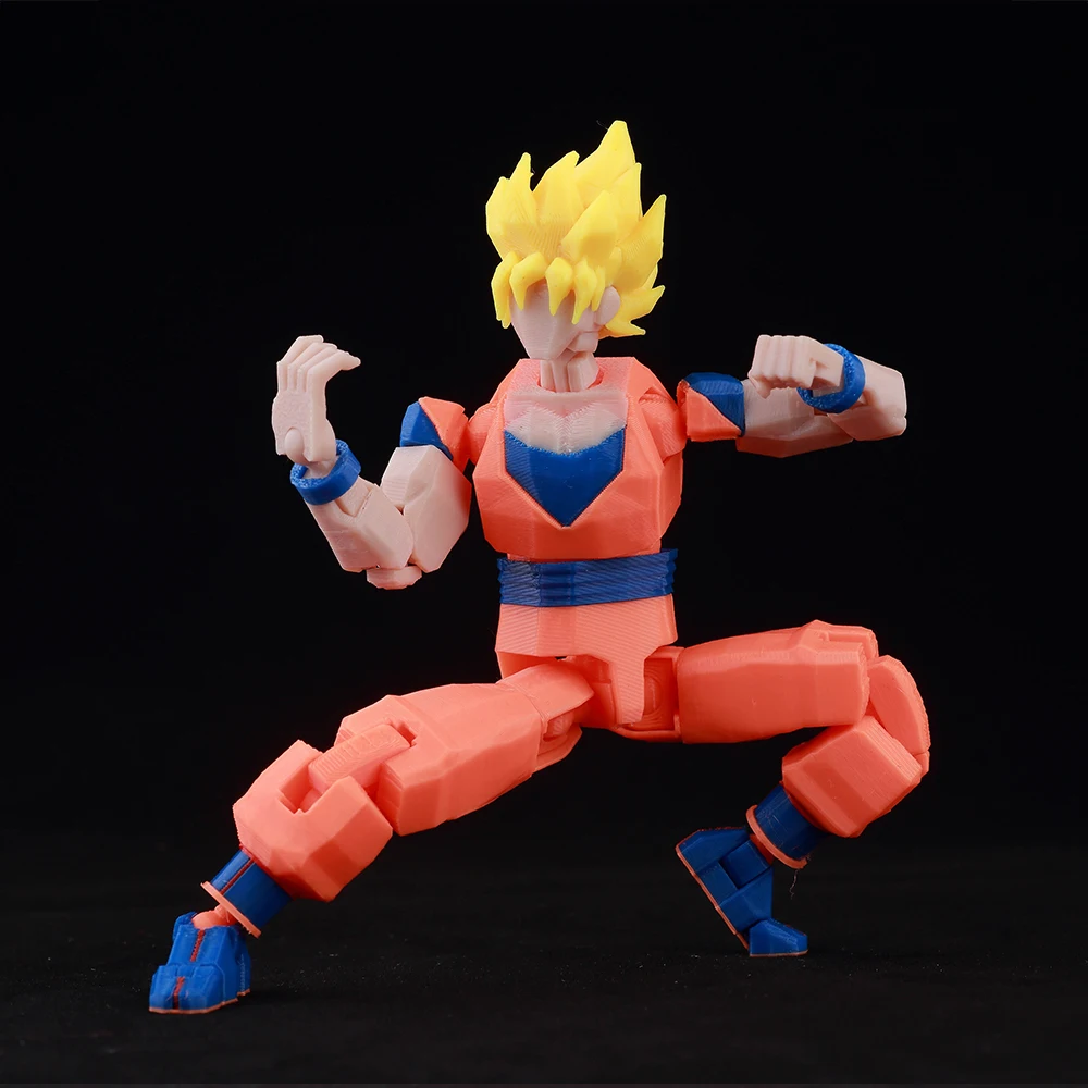 ​ ​ 9L3D Lucky13 Super Saiyan รูป Full Body Movable อะนิเมะหุ่นยนต์ของเล่น ​   ของขวัญพิเศษตกแต่งโต๊ะเครื่องประดับรถตุ๊กตาอะนิเมะ