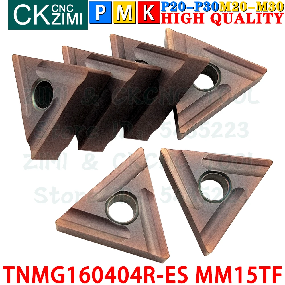 TNMG160404R-ES VP15TF TNMG 160404R ES VP15TF Chèn cacbua Cắt rãnh Chuyển Phụ trang Công cụ TNMG 160404 R ES CNC Dụng cụ cắt phay