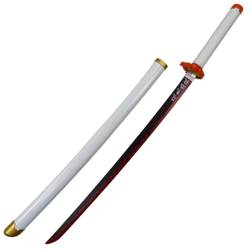 104CM DIY Self-Splicing Demon Slayer Katana ABS Cosplay Hashira Prop Kochou Shinobu Sword Giyuu Weapon Kyoujurou Safety Toy Boys