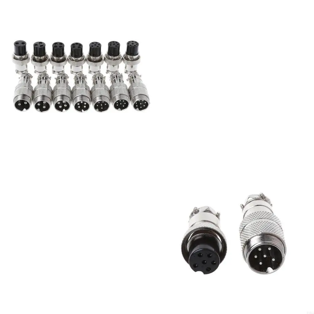 Gx16 Butting Aviation Male Connector Female Plug 2/3/4/5/6/7/8 Pin