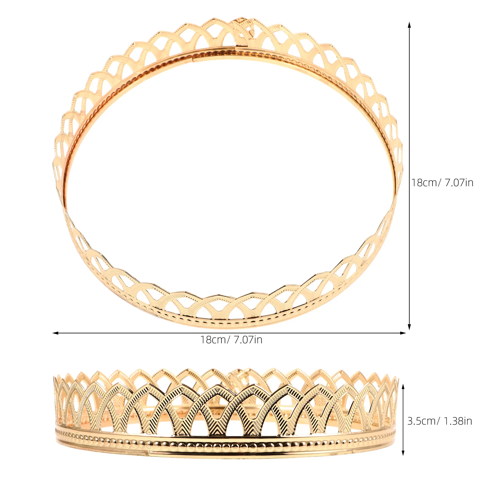 King Crown Vintage Retro Decorative Party Crown for Men Birthday Cosplay Prom Performance Costume Accessory Costume Crowns