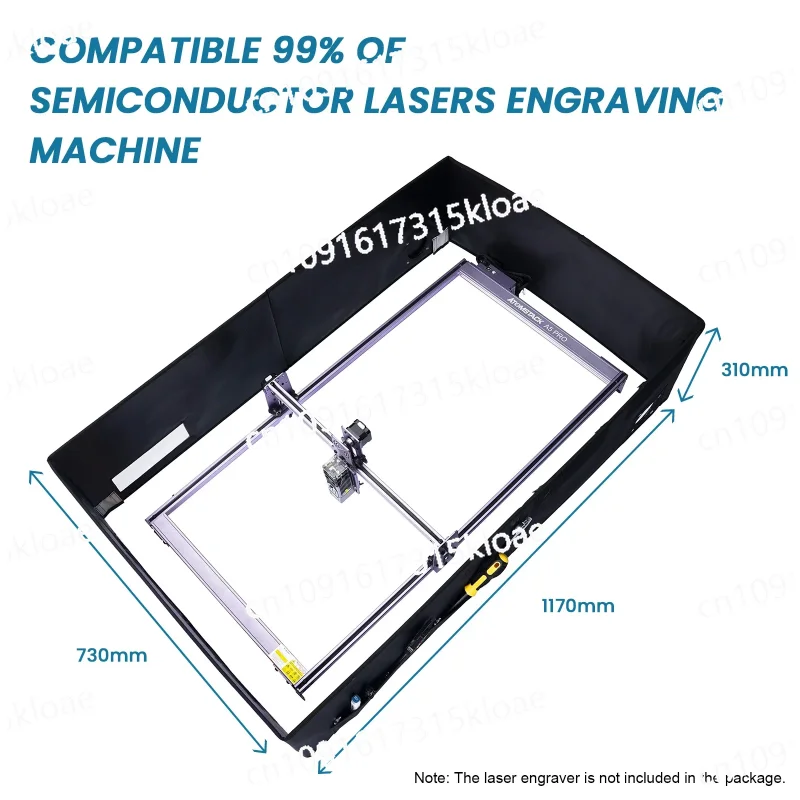 FB2 PLUS Enclosure 1170X730X310mm Dust-Proof Fireproof Cover Compatible with All Atomstack and Ortur NEJE Xtool