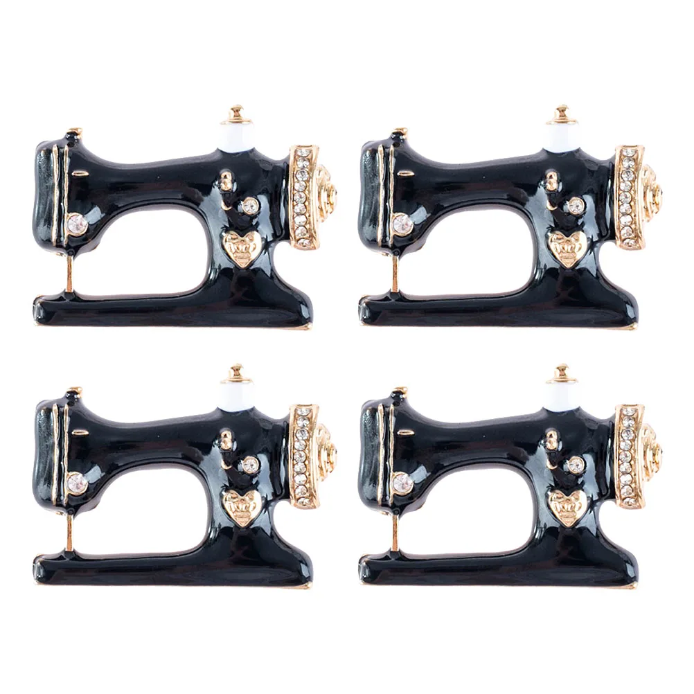 

4pcs Vintage Brooches Women Durable Alloy Bright Color No Fade Party Brooch Casual Banquet Women Brooch Pin Party