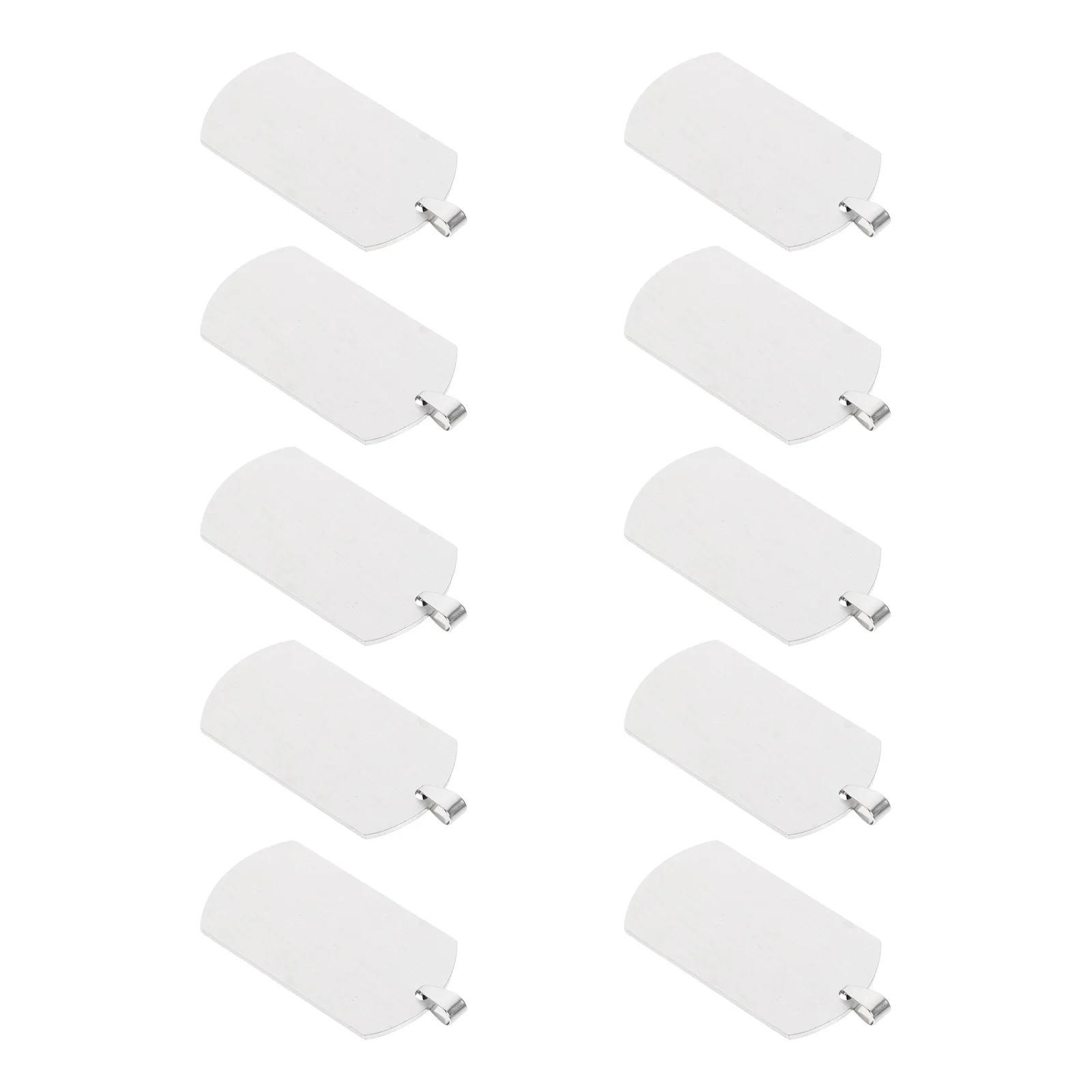 ป้ายแท็กสไตล์ทหาร 10 ชิ้น ทำจากไทเทเนียมสตีล สำหรับทำป้ายชื่อสัตว์เลี้ยง ป้ายห้อยคอสุนัข งาน DIY สลักชื่อ ทำเครื่องประดับ งานฝีมือ