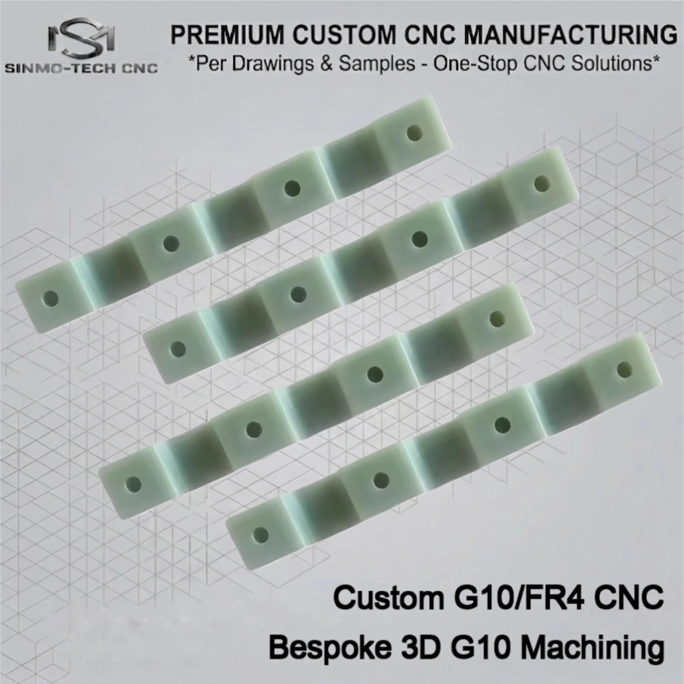 Custom 3D CNC G10 Machining Service Colorful Marbled G10 Sheet Plate Precision Folder Knife Grip Scales Fabrication 1pc
