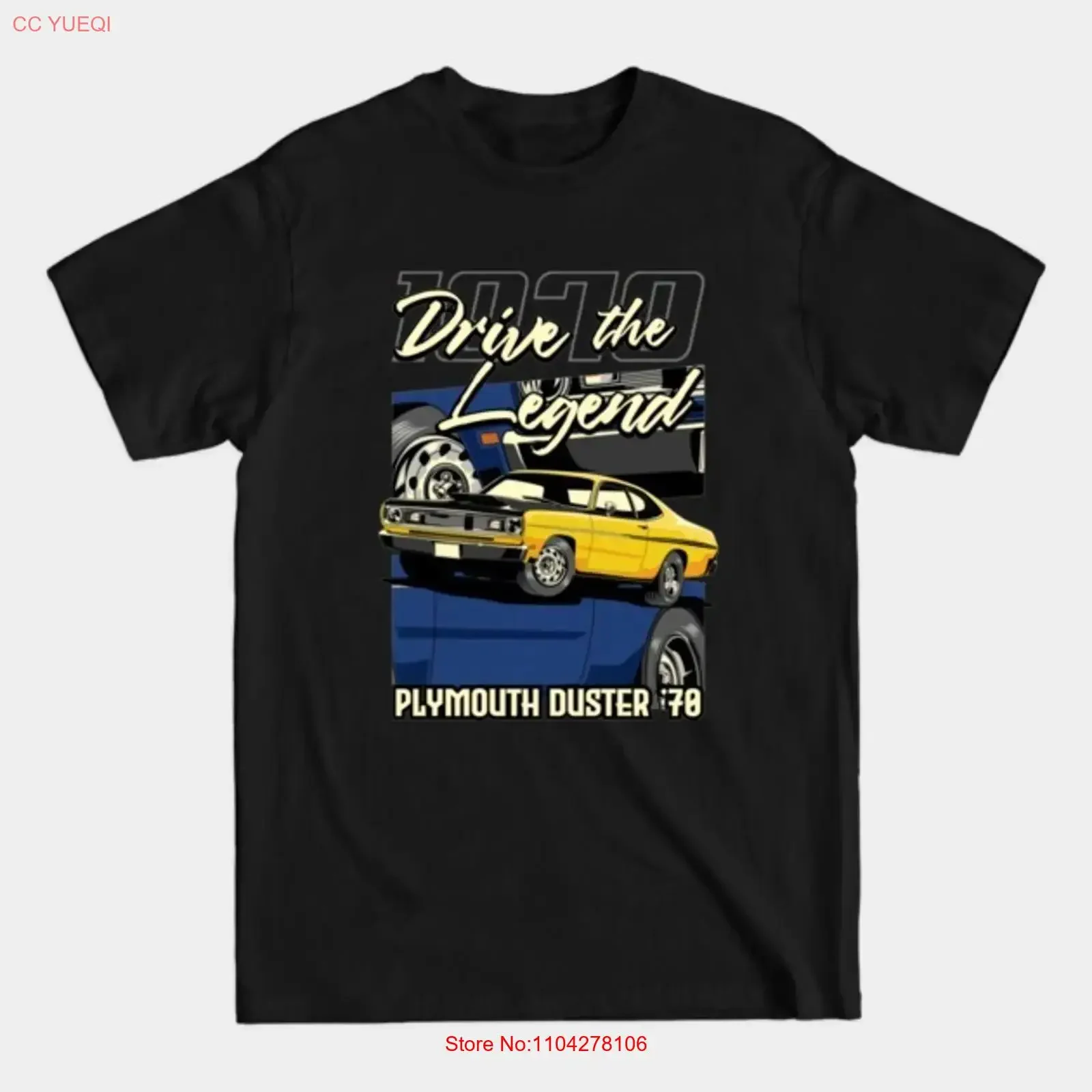 1970 Plymouth Duster Muscle Car T Shirt American Performance Enthusiast S 5XL long or short sleeves vintage Washed streetwear