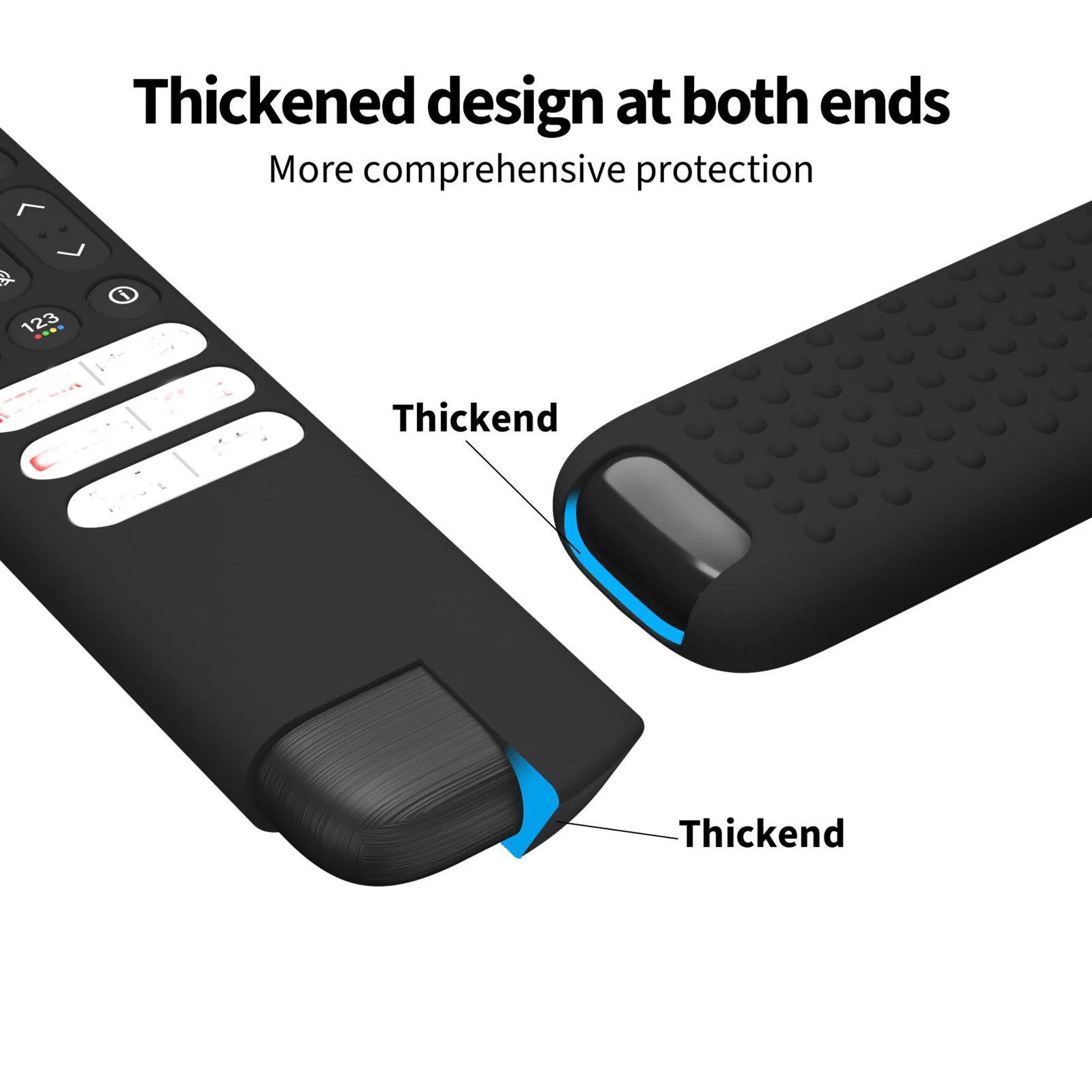 Silicone Remote Controller Case Smart TV Protective Cover Sleeve for TCL RC813 FMB1/RC923 FMB3/RC902V FMR1 FMR4 FMR5