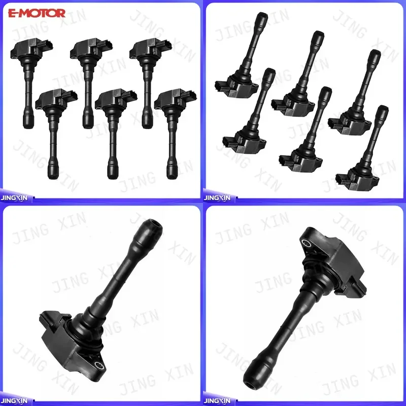 Custom for Infiniti Ignition Coil Set 6PCS UF819 22448-5CA0A Replacement for Q50 Q60 3.0L V6 Engine Auto Parts