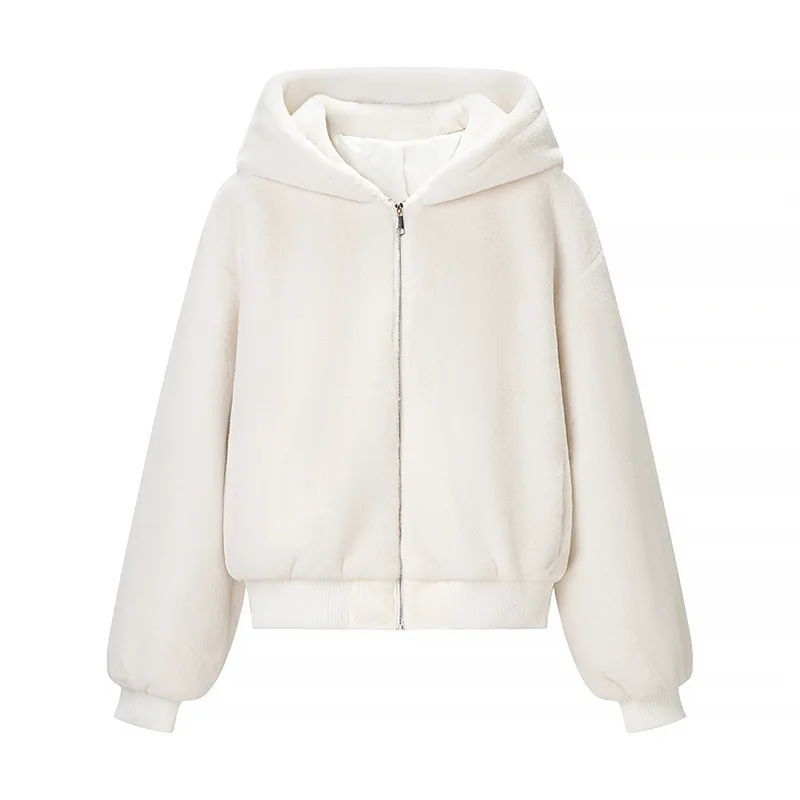 Lässiger Damen-Jacet-Damenmantel aus Kunstleder mit Reißverschluss und verziertem Mantel Long Sve European Sle Winter Faion Damenoberteil