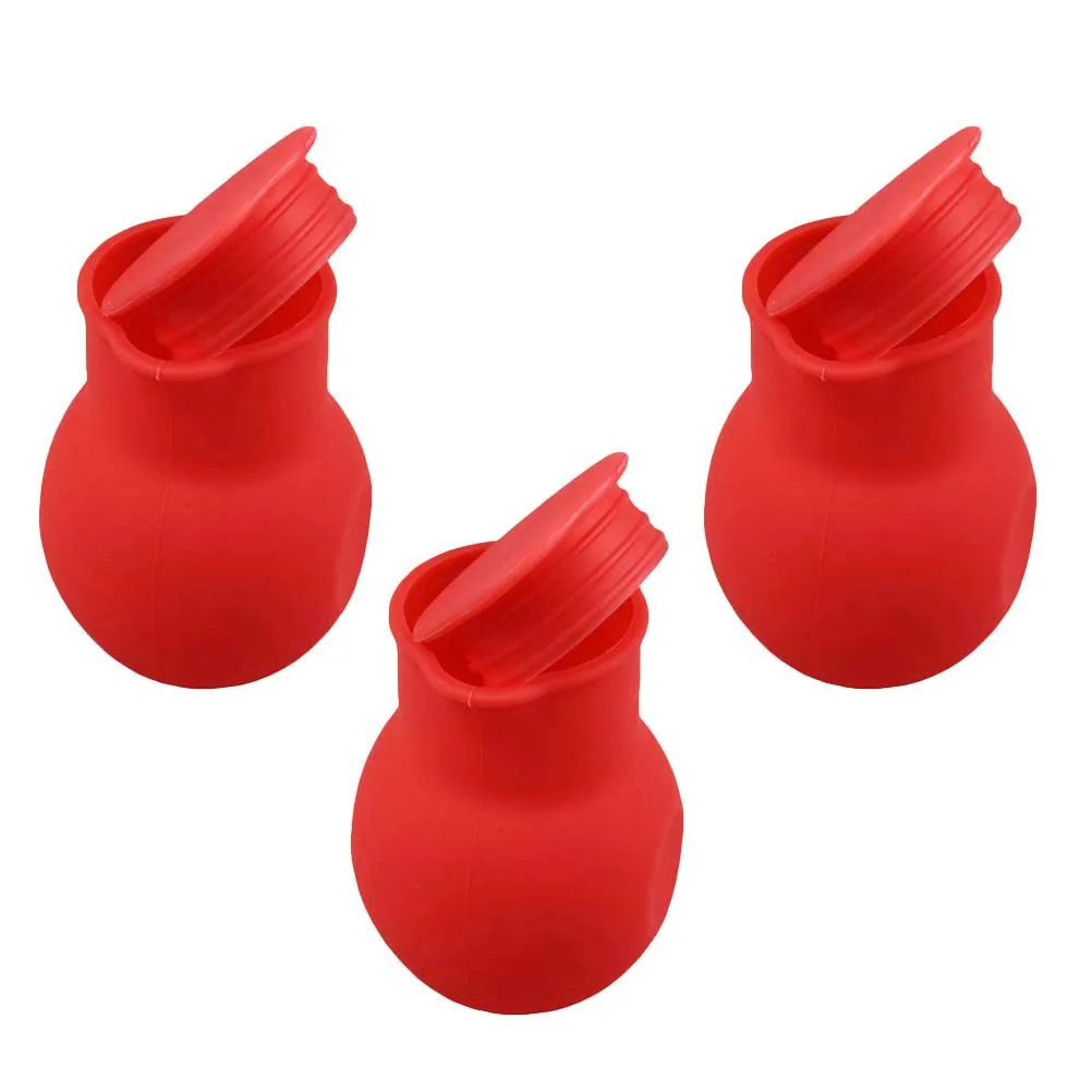

3 Pcs Chocolate Melting Cups Silicone Pot Tool Butter Sauce Baking Pouring