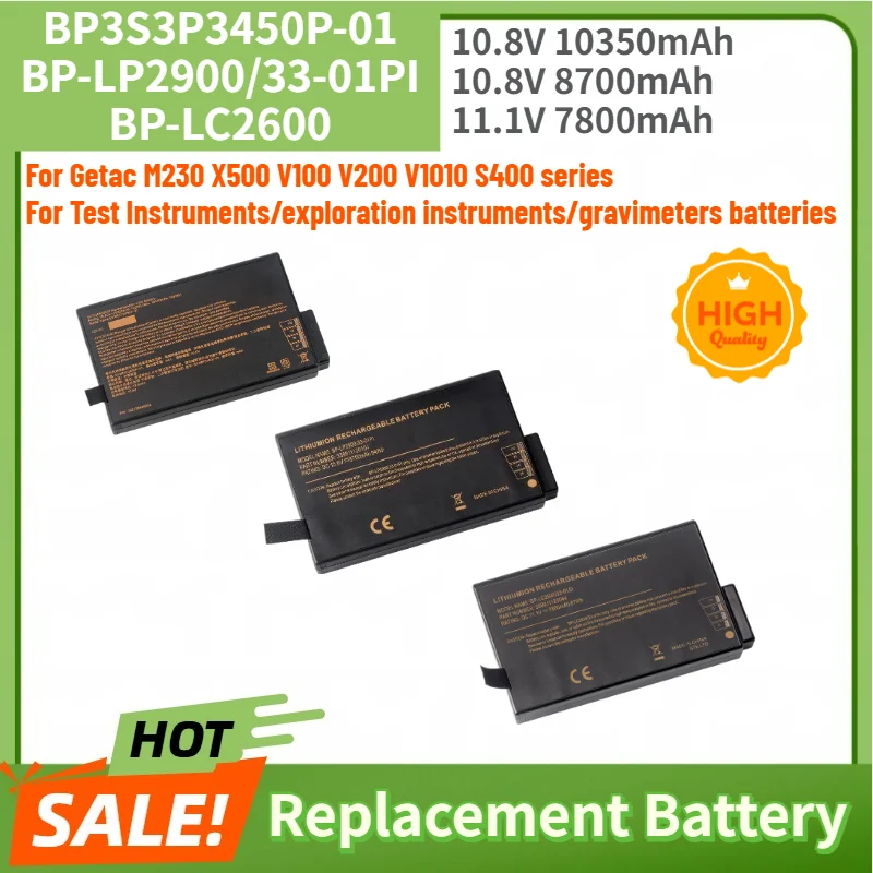 

BP3S3P3450P-01 BP-LP2900 BP-LC2600 High Quality Battery 10350mAh 8700mAh 7800mAh For Getac M230 X500 V100 V200 V1010 S400 series