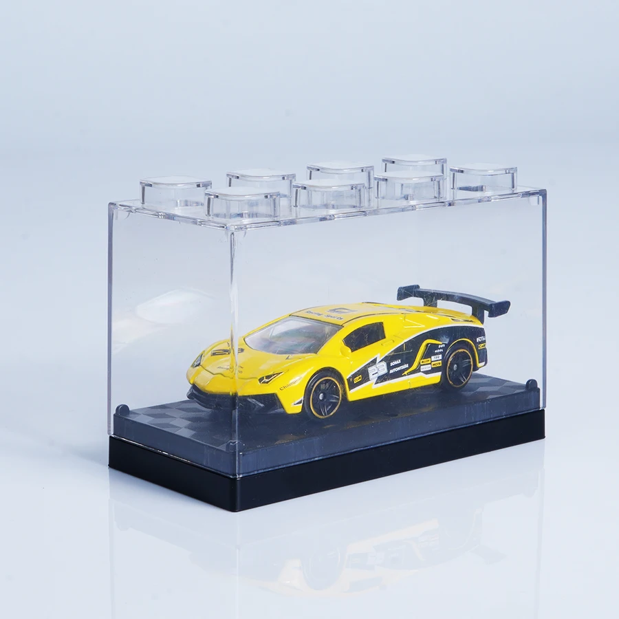 لعبة سيارة سباق صغيرة مصنوعة من خليط معدني أصفر وأسود، عملية مصبوبة رائعة، يمكن شراؤها مع صندوق عرض شفاف، استعادة مظهر السيارة الخارقة، مناسبة لعشاق السيارات للعب مع المفروشات المنزلية |   الخيار الأول لعرض ديكور سطح المكتب وهدايا أعياد الميلاد والعطلات (عيد الميلاد / الهالوين، إلخ.)