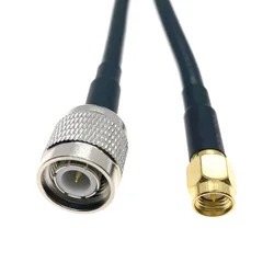 TNC Male to SMA Male Plug Adapter RG58 RF Coaxial Cable 50 Ohm for System Extension Pigtail