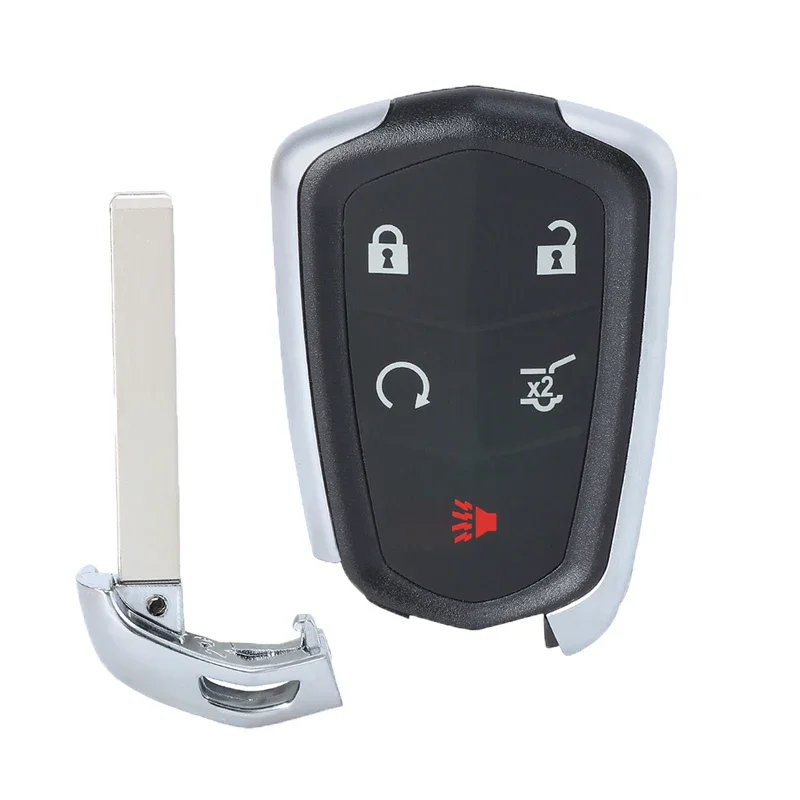 KEYECU FCC ID: HYQ2ES Smart Remote Control Car Key Fob 4 5 Buttons 433MHz ID46 Chip for Cadillac XT4 XT5 XT6 2020 2021 2022 2023