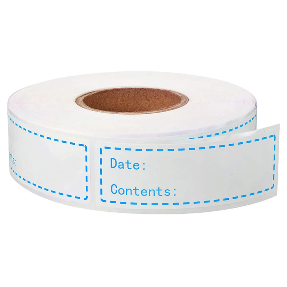 

Food Storage Labels Smooth Surface Blue Kitchen Date Stickers DIY Classified Paste Index Eco Friendly Self Adhesive Record Date