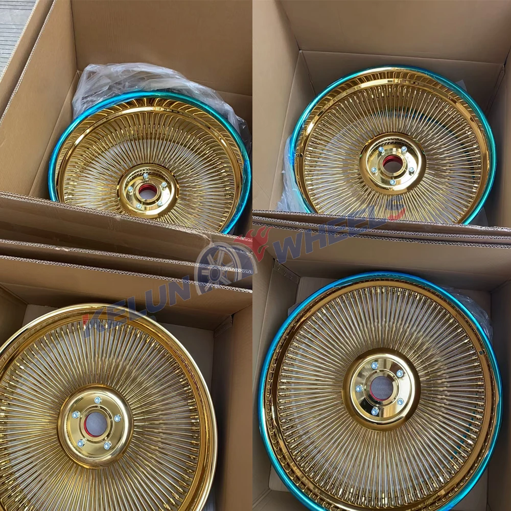 

Forgiatos Rims 26 Inch Wire Wheels gold Passenger Car Wheels Spoke Wire Wheels