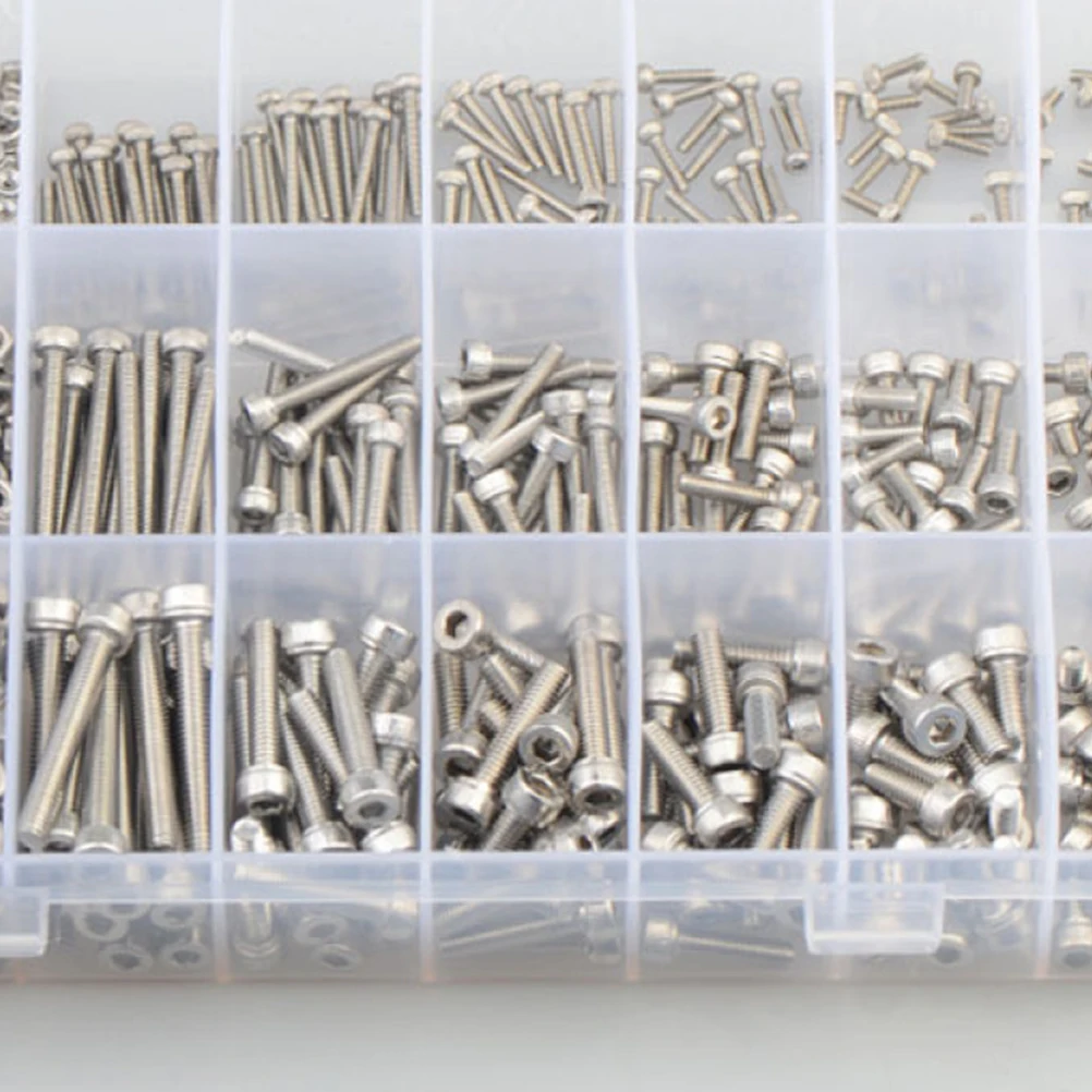 

Stainless Steel Bolt Nut Set Hex Socket Screws Anti-Rust Waterproof Industrial Construction Fasteners Home Office