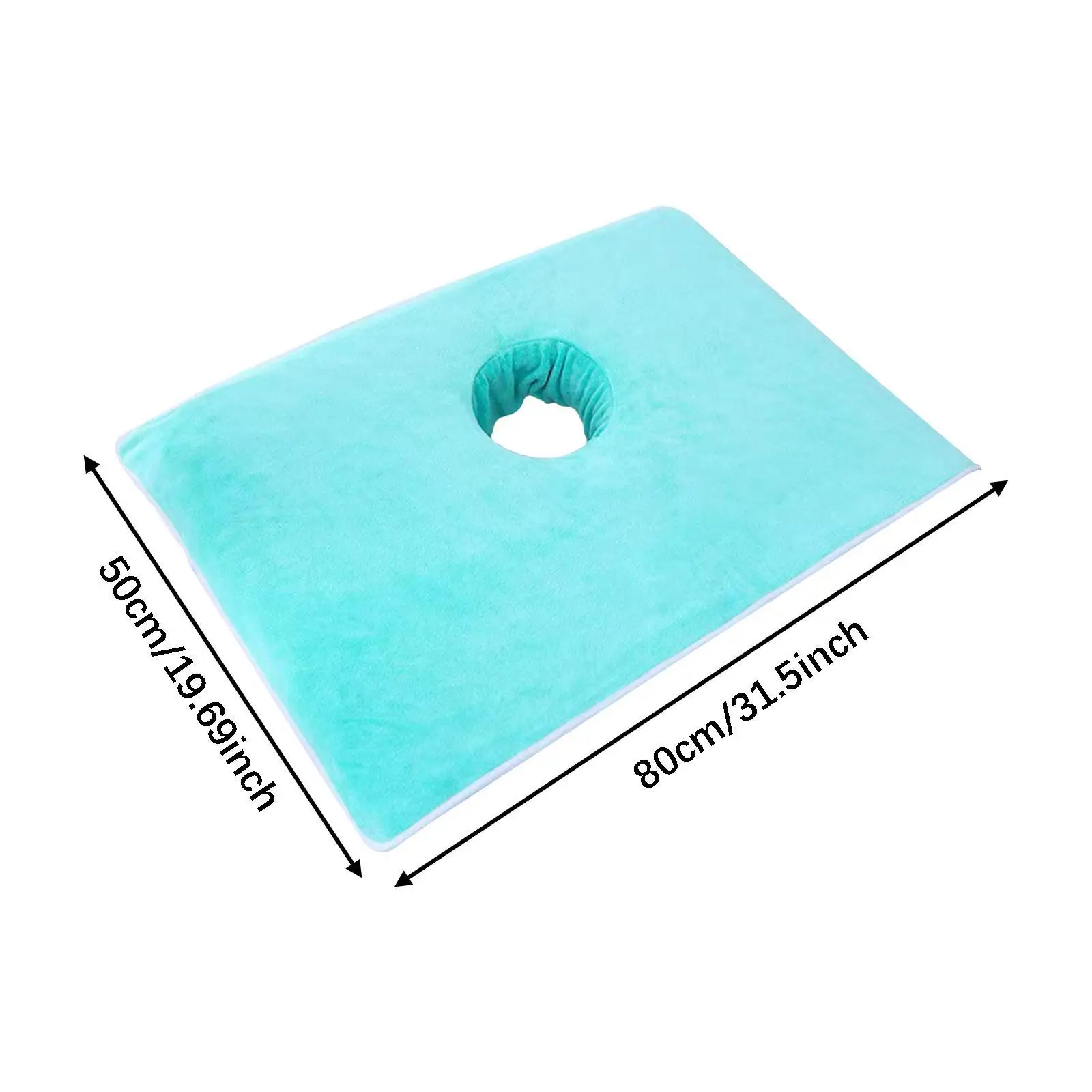 Massage Table Face Hole Towel, Lightweight Soft Bed Face Cradle Towel, Water Absorption Face Towel for SPA Beauty Salon Supplies