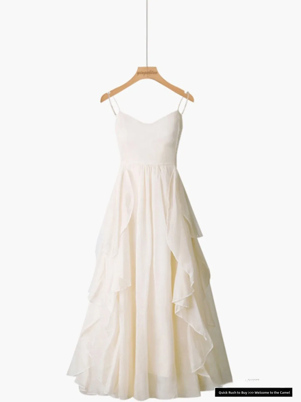 Faionable Floral Print Dr Princ Sle Strapl Midi Saia Ele Emagrecer Efeito Francês Sle Bainha Irregular Todos...