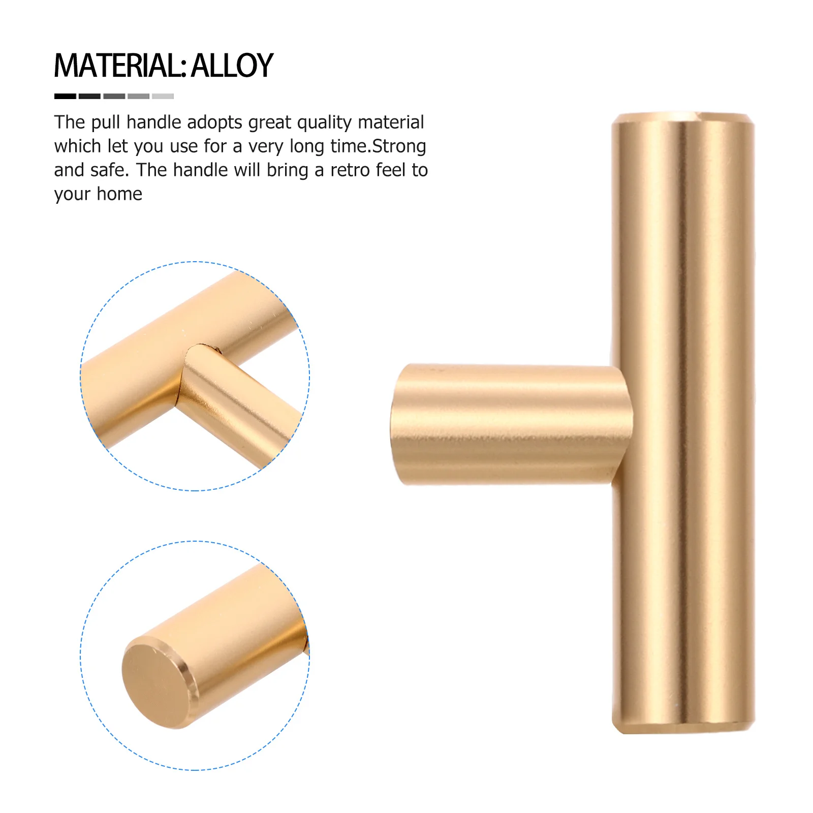 

4Pcs Zinc Alloy Cabinet Knobs Single Hole Durable Door Handles Drawer Pulls Wardrobe Cupboard Bedroom Hardware