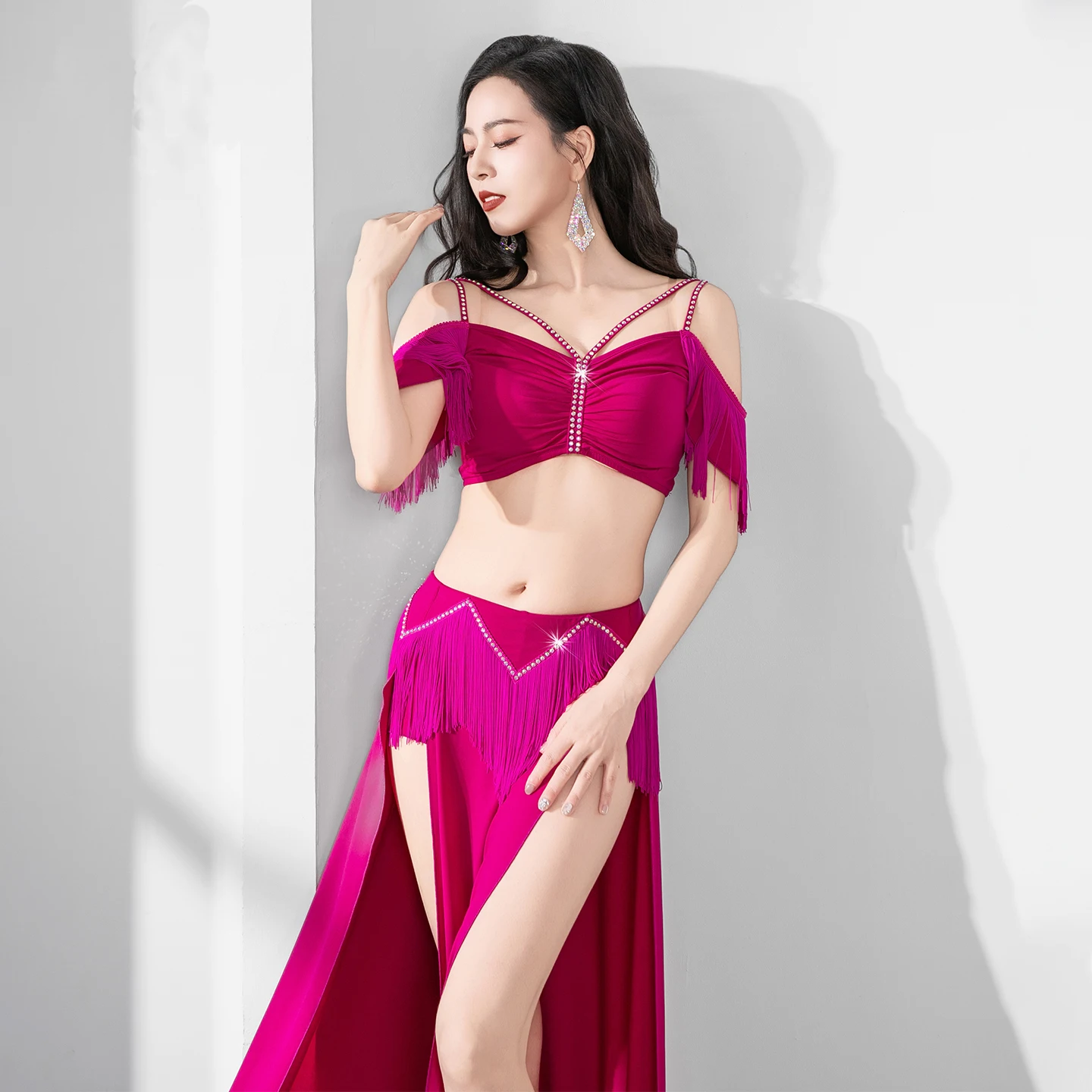 Danza Del Vientre Disfraces Disfraces Traje Danza Del Vientre Traje Danza Del Vientre Mujer Falda Danza Del Vientre Ropa Danza Arabe Faldas De Danza Arabe abanicos trajes belly dance professional top para flamenco niña