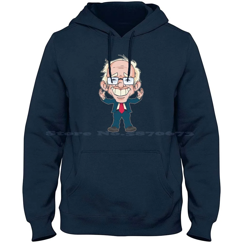 Bernie Sanders Funny Illustration 100% Cotton Hoodie T Shirt Deion Sanders Primetime Atlanta Sports Deionsanders American