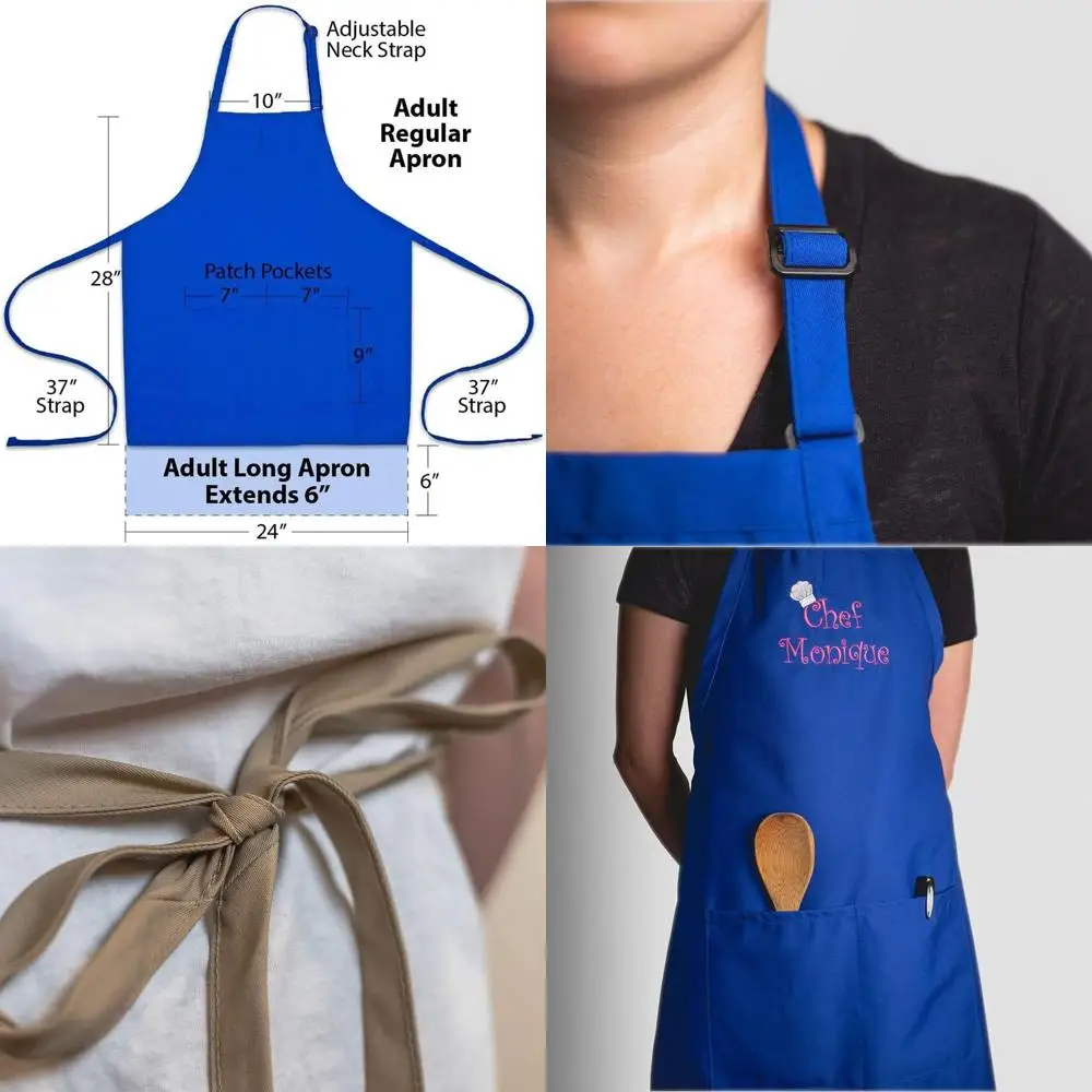 

Набор: фартук и шапочка с вышивкой на заказ для мужчин и женщин – идеальный подарок на День матери, для кухни и барбекю