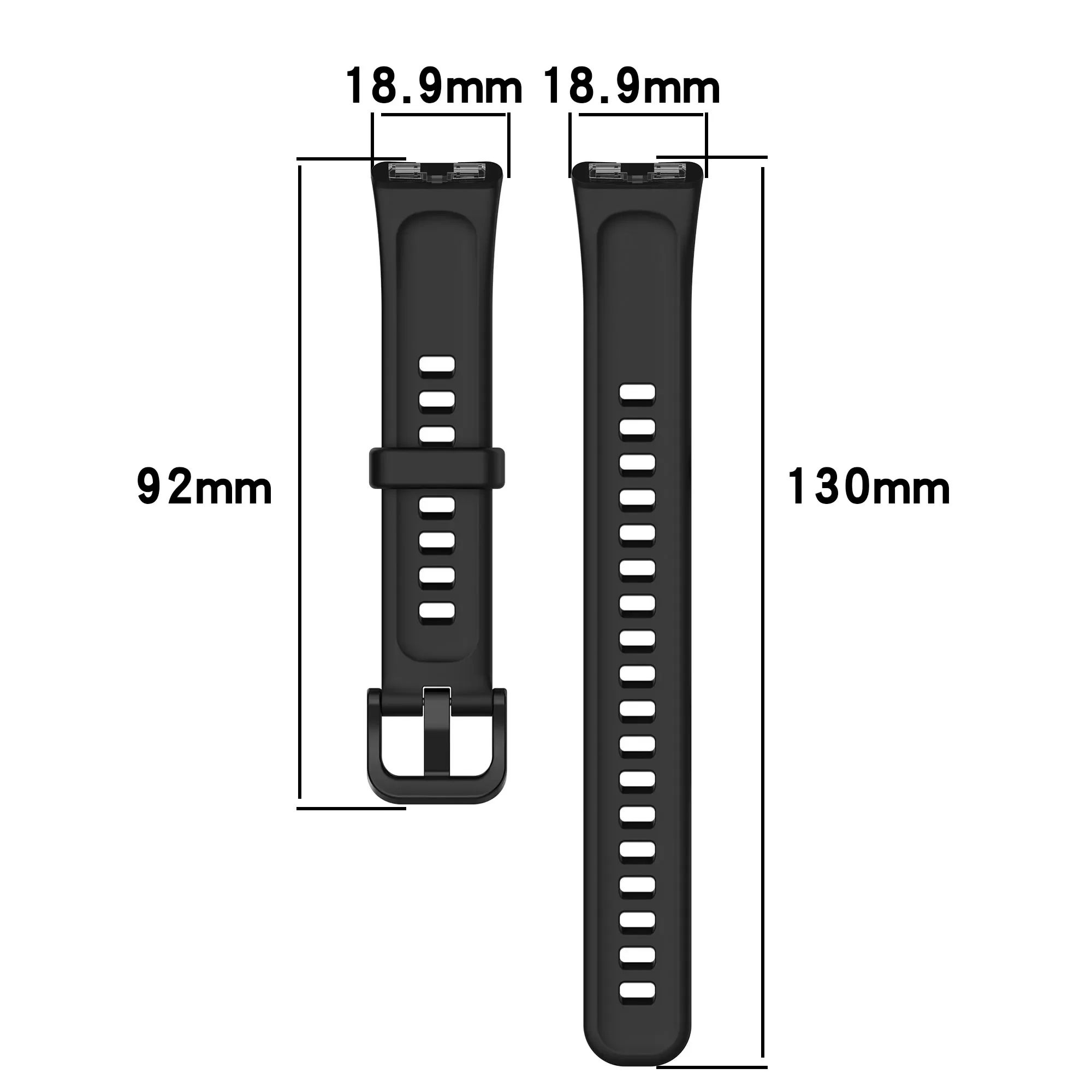 Silicone Watchband For Huawei Band 8 Adjustable Sports Strap Bracelet Accessories Smart Watch Fashion Replacement Wristband image 3