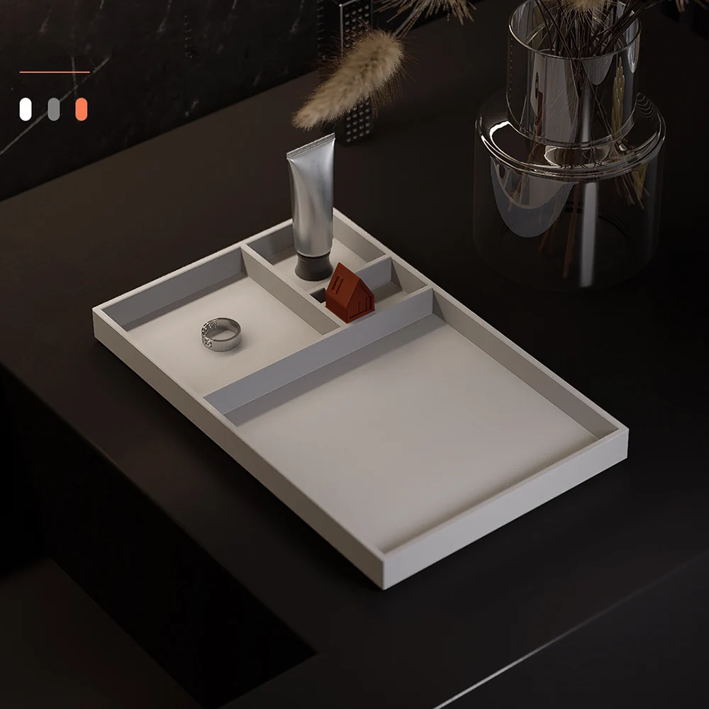 

Cement tray mold toilet storage household tea table surface concrete tray simple fruit tray silica gel mold