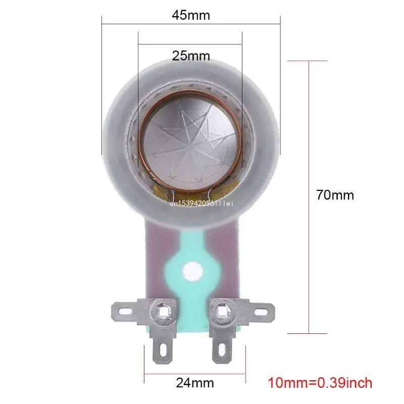 25.4MM Tweeters Voice Coil Round Speaker Treble Coil Horn Film Clad Dropship