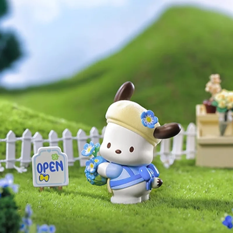Japanische Sanrio Kawaii Pochacco Blumen- und Jugendserie Ornament Cartoon Auto Zentrale Steuerung Dekoration Kinder Festival Geschenk
