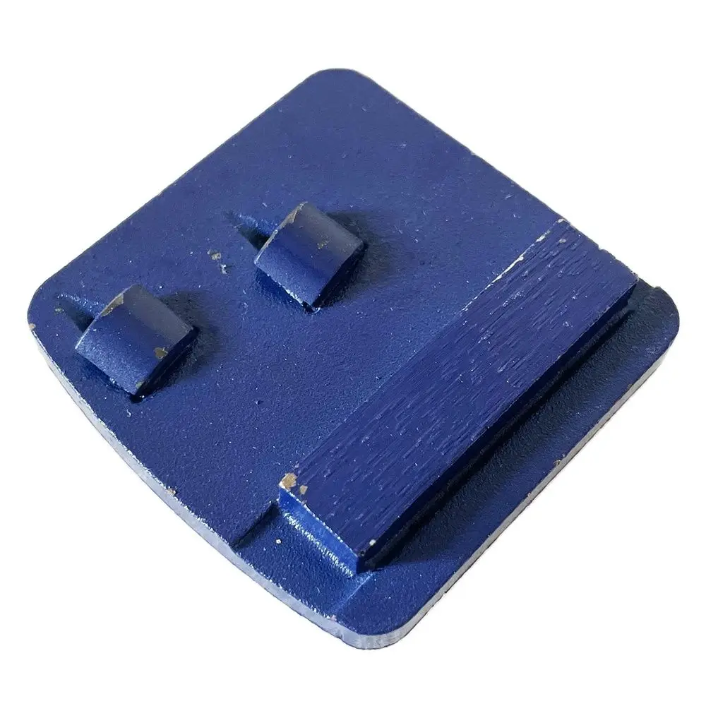 12Pcs Scanmaskin Lock Diamond Grinding Block PCD Grinding Pad With Two 1/4 Bar PCD For Polishing Concrete Terrazzo Floor