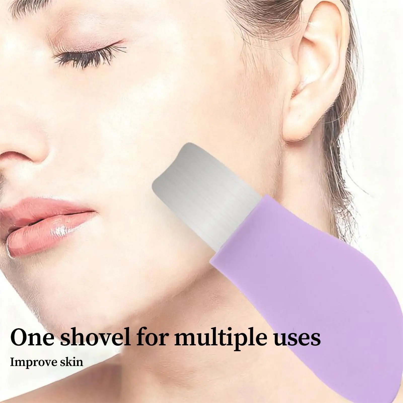 シリコン製猫の爪型ニキビ・黒ずみ除去ブラシ 洗顔ブラシ 鼻用スクレーパーツール 両端クレンジングスクラバー