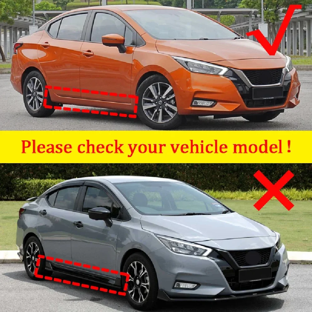 Mud Flaps For Nissan Versa Accessories N18 2020~2025 Car Mudguard Flares Splash Guards Wheel Protector Anti Sludge Fender Parts