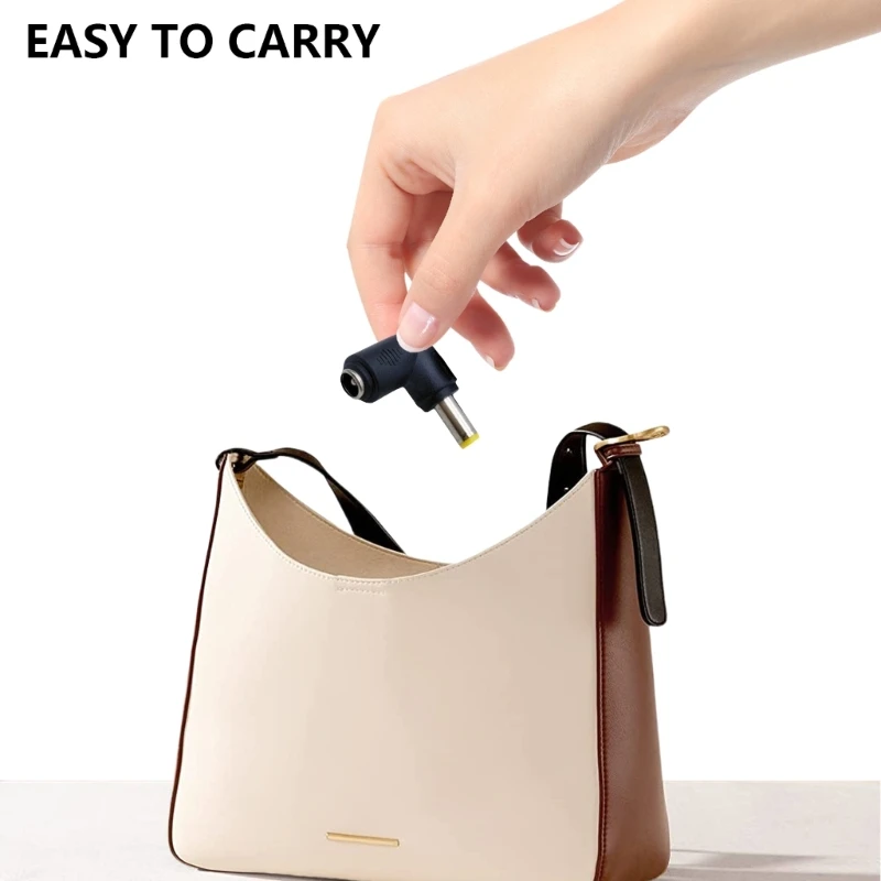 Adaptador alimentação 90 graus DC5.5x2.1mm para DC5.5x2.5mm fêmea para macho conversor carregamento conector para